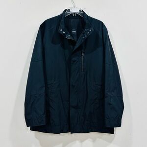 Hugo Boss Trench Coat Men’s Black Size 42 R Lined‎